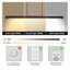 51-Inch Modern LED Linear Pendant Light in Walnut Finish - Adjustable Hanging Fixture for Dining Room & Kitchen Island