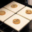 Old Stone Cordierite Square Pizza Stone 4 Piece Set, 7.5x7.5-inch, Beige