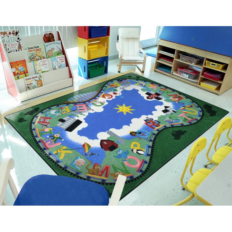 Tapis Alphabet, Rectangle 5 pi 4 po x 7 pi 8 po