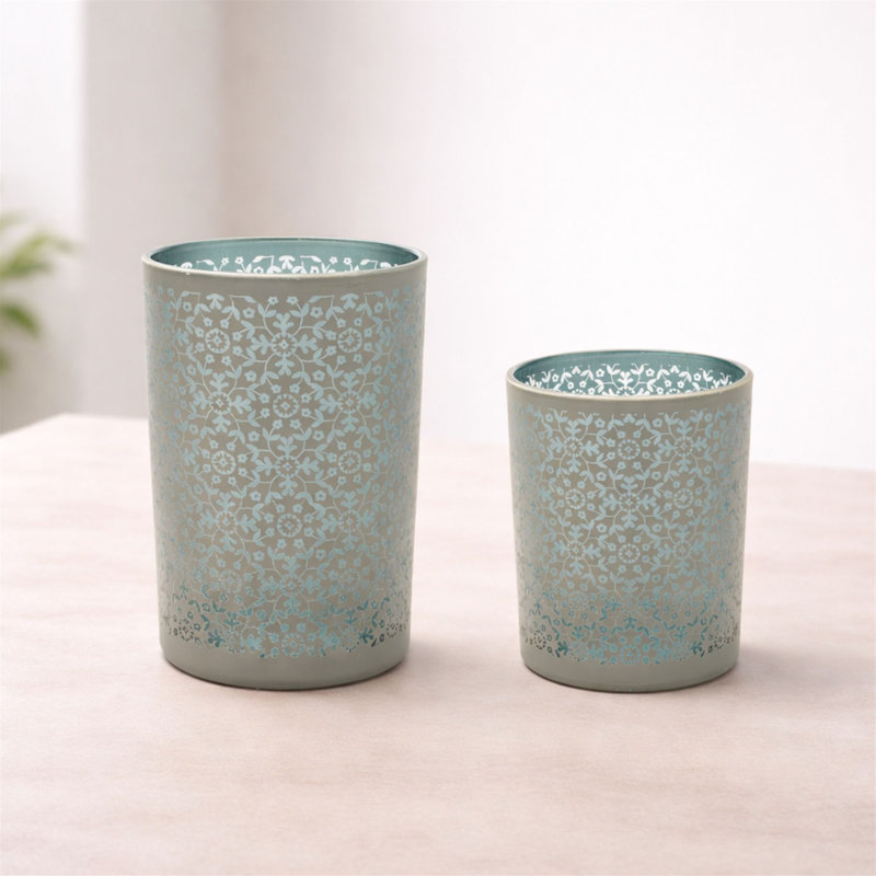 Geometric Patterned Candle Holder