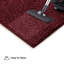 Ensemble de tapis intérieur / extérieur en polyester touffeté à la machine de couleur unie rouge Osbaldo-1212749275