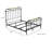 Transitional Style Antique Black Queen Size Bed-775750075