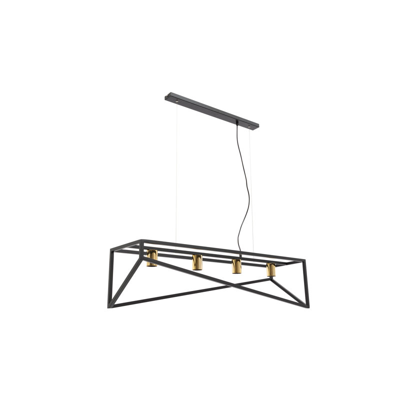 Angelico 4 - Light Pendant, Black/Gold