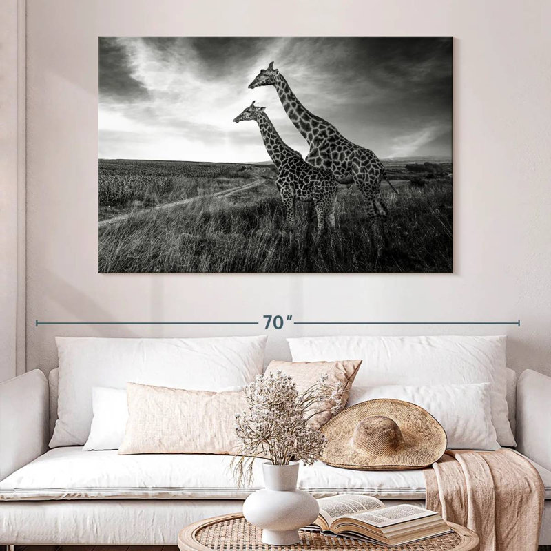 Brampt Reticulated Giraffe, 34" H x 51" W