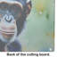 Chimpanzee Glass Cutting Board Large