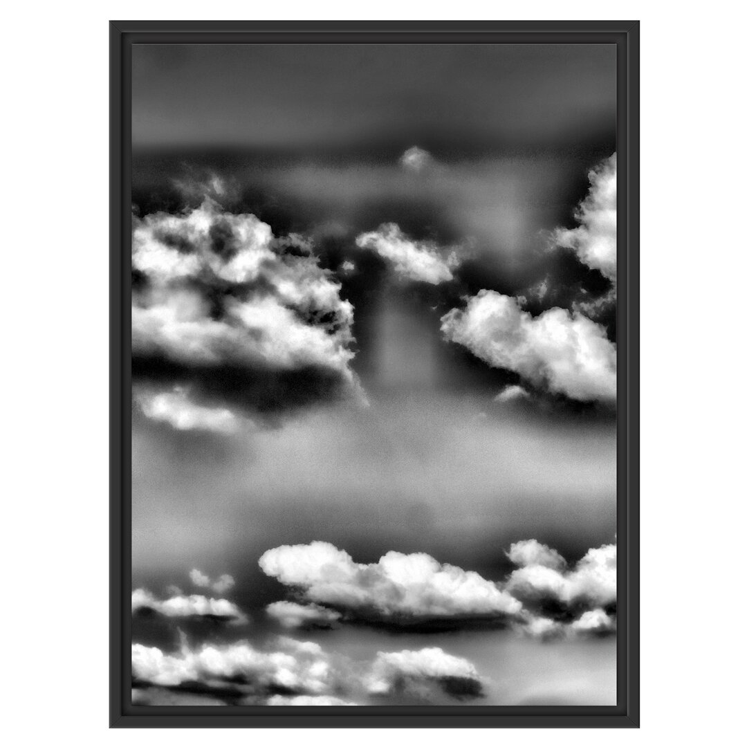 Gerahmtes Wandbild Wolken am blauen Himmel