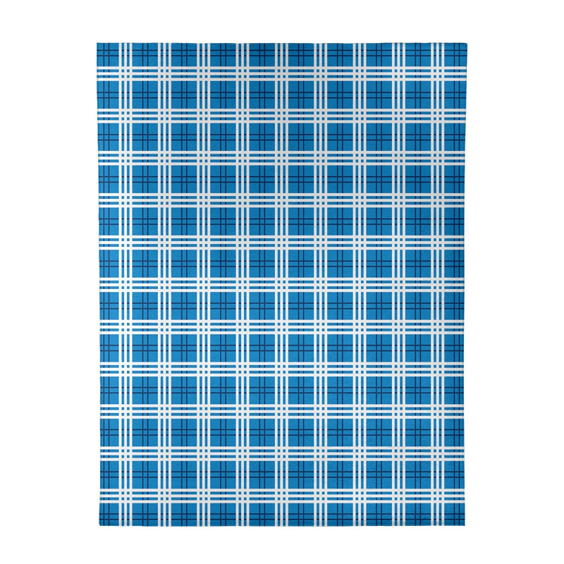 Plaid Indoor Rug, Rectangle 8' x 10'