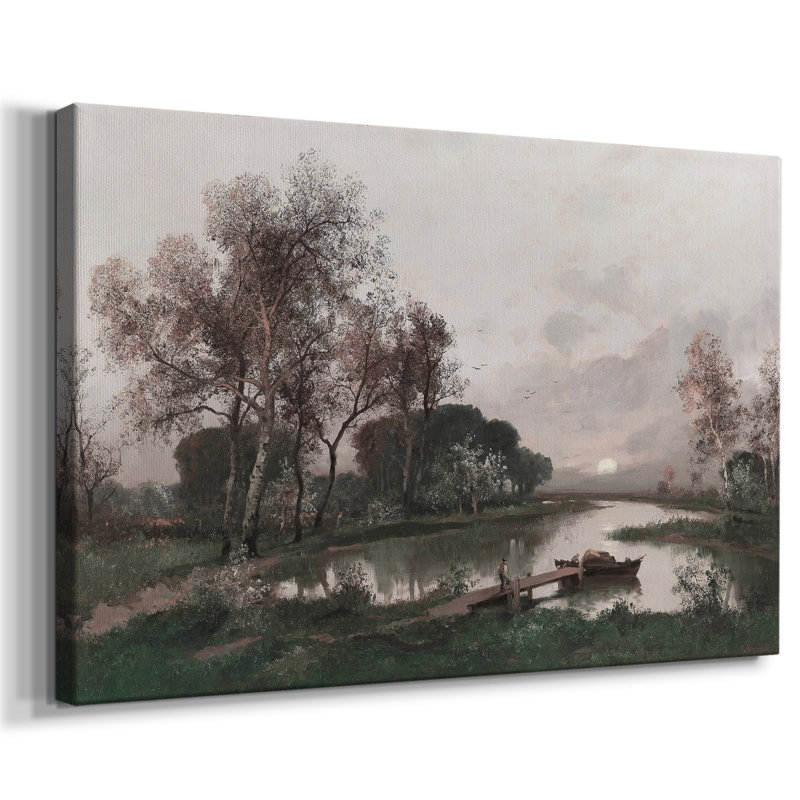 "Vintage Landscape" - CDxxx, reproduction d'art sur toile, H 25 po x l 37 po