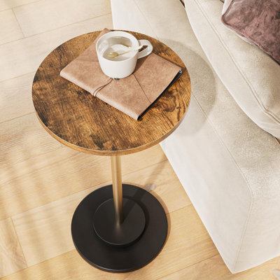 Table d'appoint ronde en métal