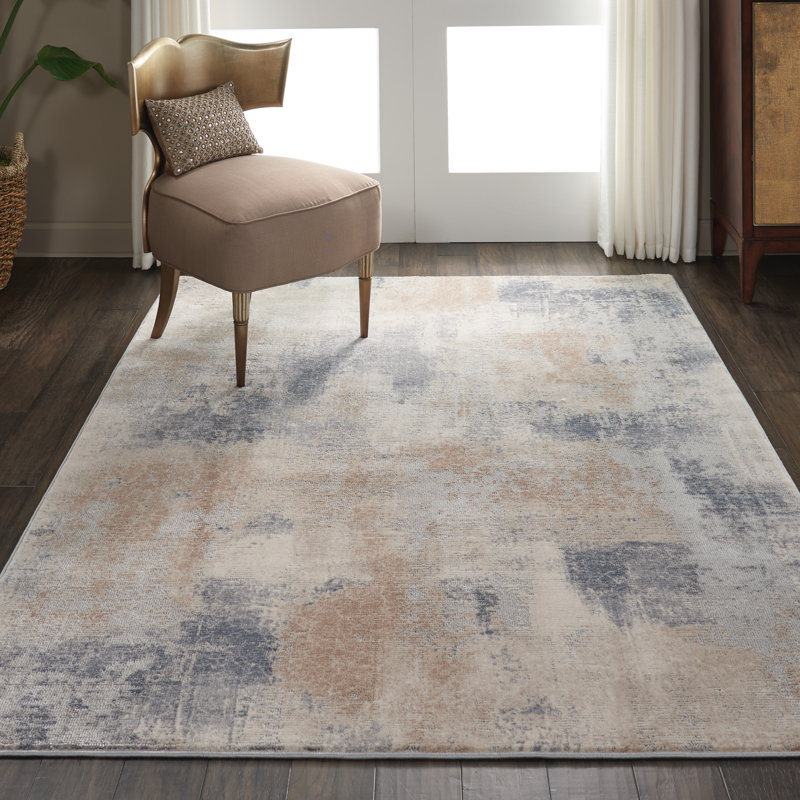 Abstract Indoor Rug, Rectangle 3'11" x 5'11"