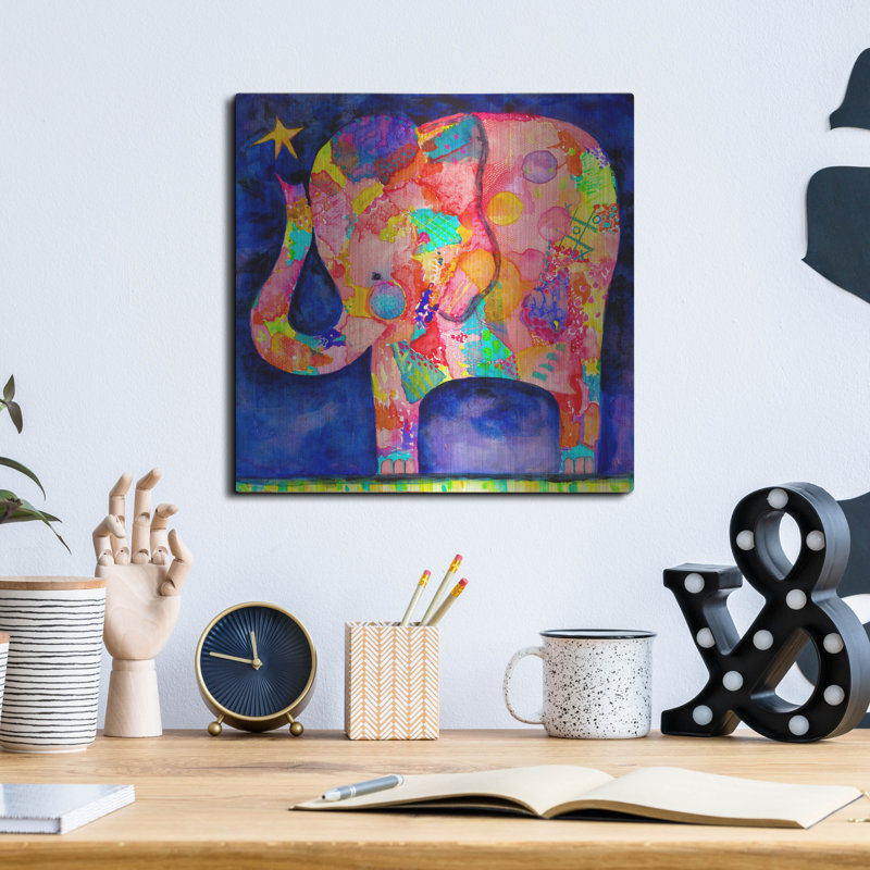 «All Under Reach Elephant» par Wyanne, H 12 po x l 12 po