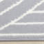 Tapis à rayures doubles blanc et gris Fresno-102211008
