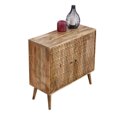 Cronius Solid Wood 2 -Door Accent Cabinet