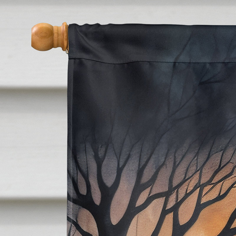 Drapeau Doberman Pinscher Spooky Halloween House