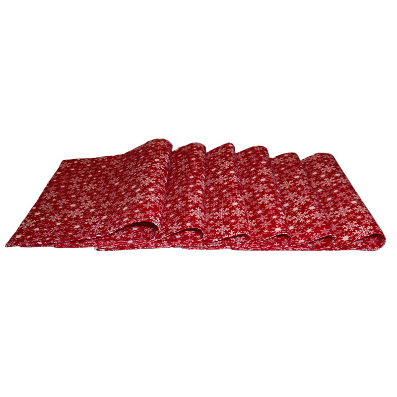 Ensemble de 6 napperons réversibles Christmas
