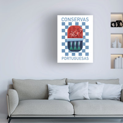 Art mural sur toile Latitude Run® Victoria Barnes Sardinhas I WAG37815