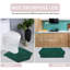 Tapis pour salle de bain 100% coton Morissette, antidérapant, séchage rapide, lavable à la machine-18825545