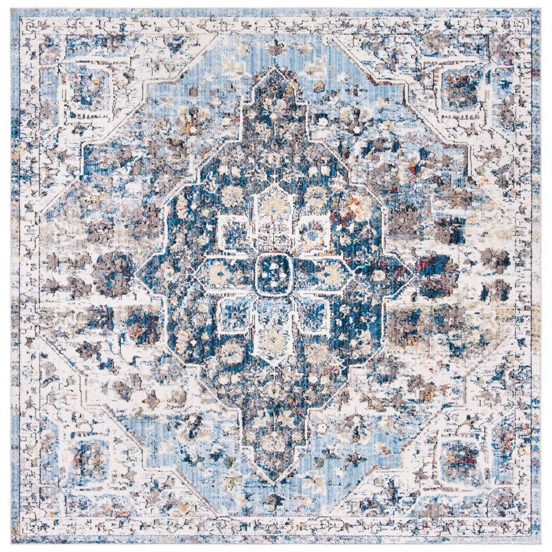 Gardner Performance Abstract Rug, Square 7'