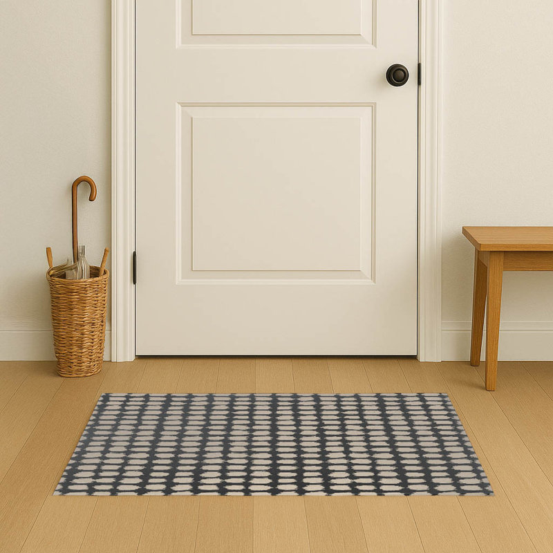 Paillasson intérieur tacheté, Gris anthracite, L 24 po x L 36 po
