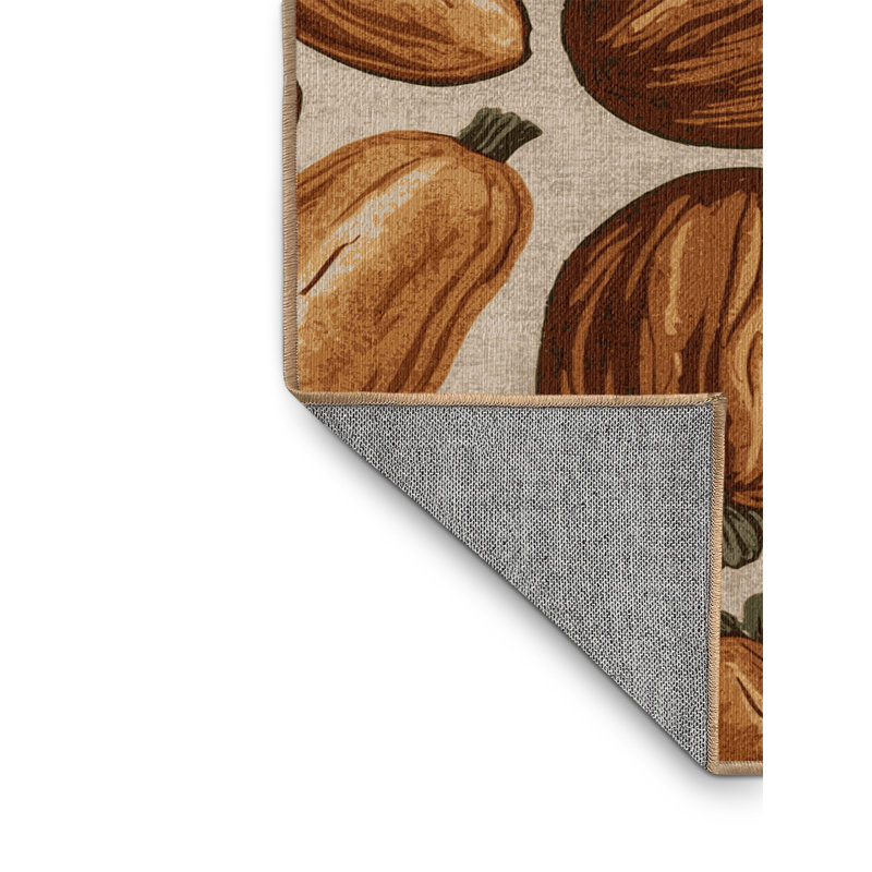  Tapis lavable en légumes Yam, Rond 8 pi