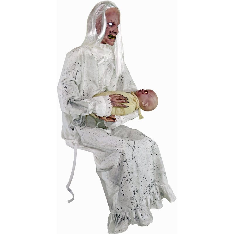 Demons Haunted Hill Farm «Gravely Granny», Halloween animatronique avec sons activés par le mouvement