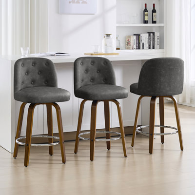 Swivel Upholstered Counter & Bar Stool