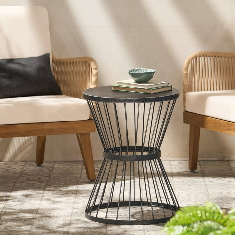 Table d'appoint 16 po, Noir mat