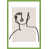 Papier encadré vert lime