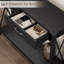 Console avec 2 tiroirs, table basse avec tablette de rangement, table d'appoint en bois-106000298
