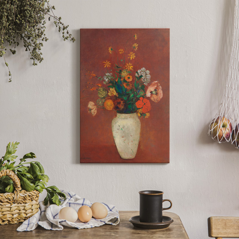 " Bouquet In A Chinese Vase ", 60" H x 40" W x 1" D