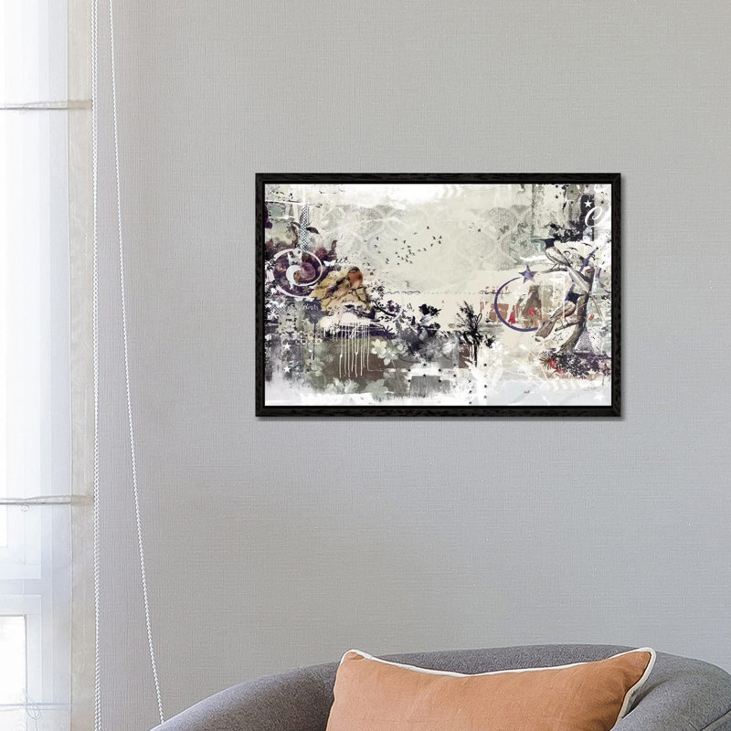 Tweeting Birds by Teis Albers - Gallery-Wrapped Canvas Giclée on Canvas, Black Framed, 66.04 cm H x 45.72 cm W