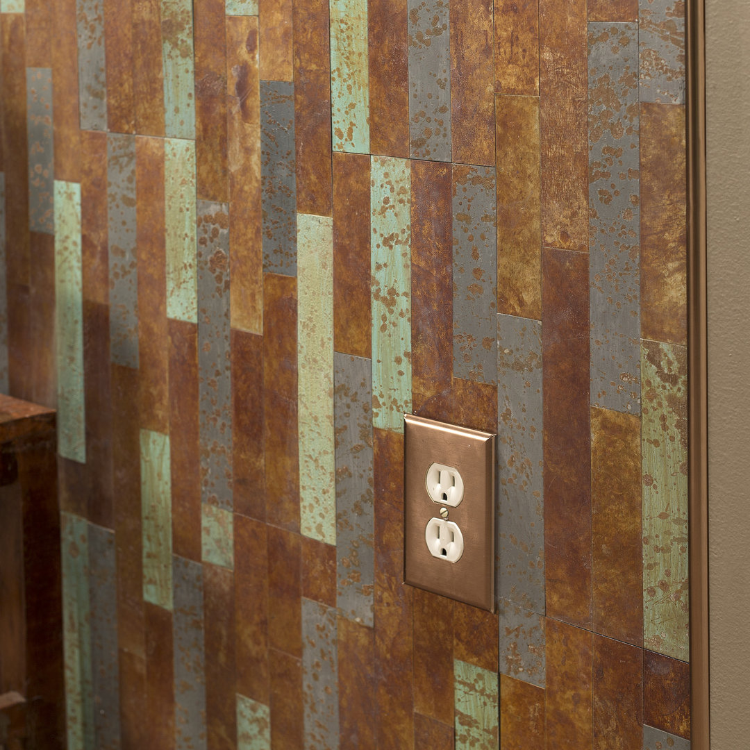 Aspect Peel and Stick Distressed Metal 15 Sq Ft Kit Aspect 