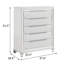 Commode, finition blanc perle