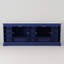 Meuble-lavabo double bleu marine l 84 po x P 22 po, comptoir en quartz blanc et miroirs de 34 po-133260650