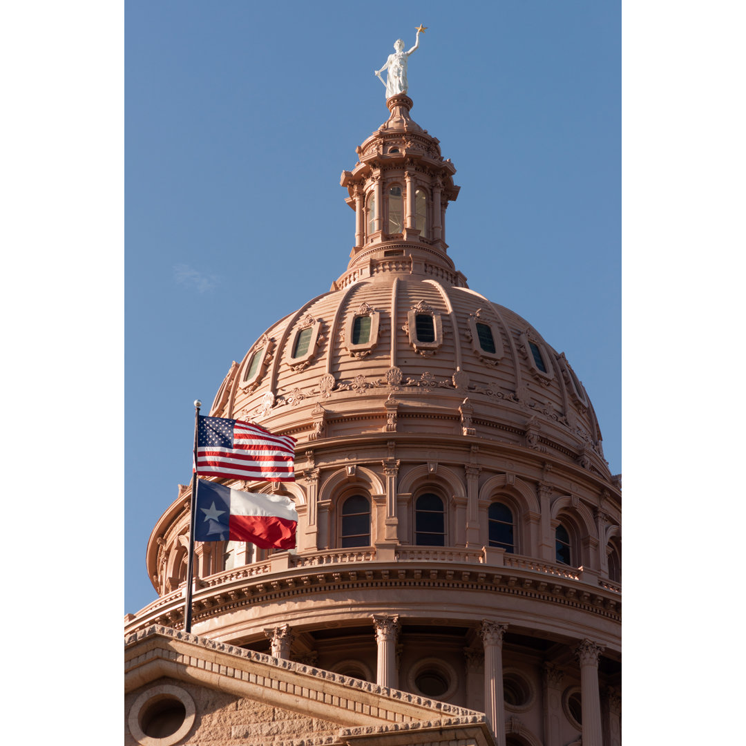 Hauptstadtgebäude Texas von Chrisboswell - Leinwandfoto