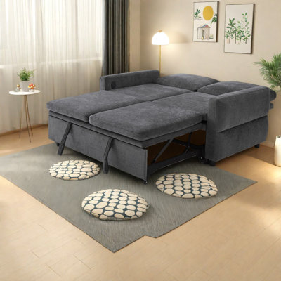 Multifunctional Sleeper Sofas, Chenille Adjustable Modern Home Sofa Bed