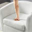 Chaise rembourrée avec repose-pieds-1756058270