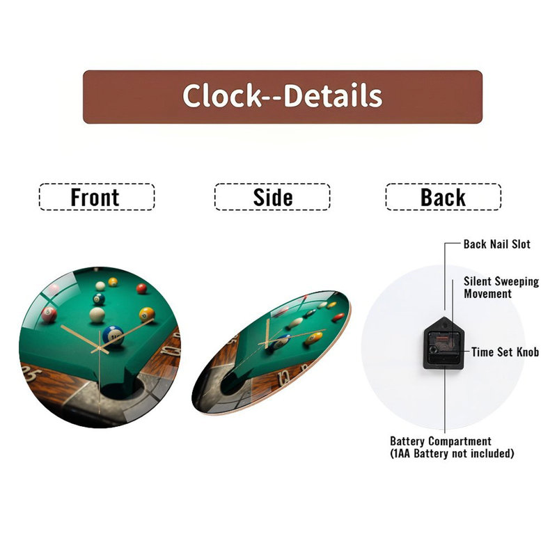 Horloge murale en verre Professional Professional
