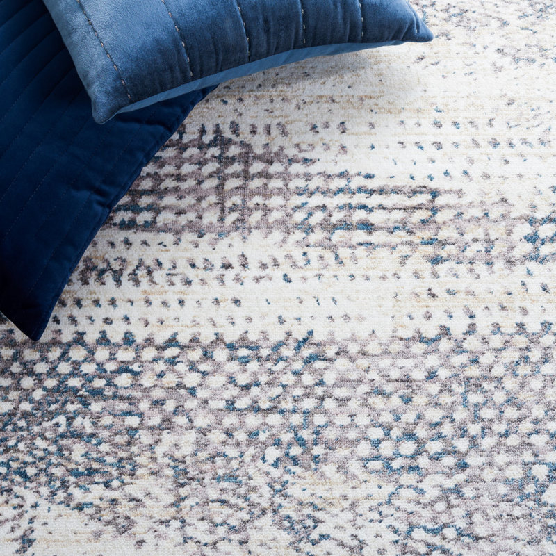 Olympia Performance Abstract Rug, Square 6'