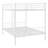 Full Over Full Metal Bunk Bed, White