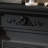 Black Solid Wood Electric Fireplace