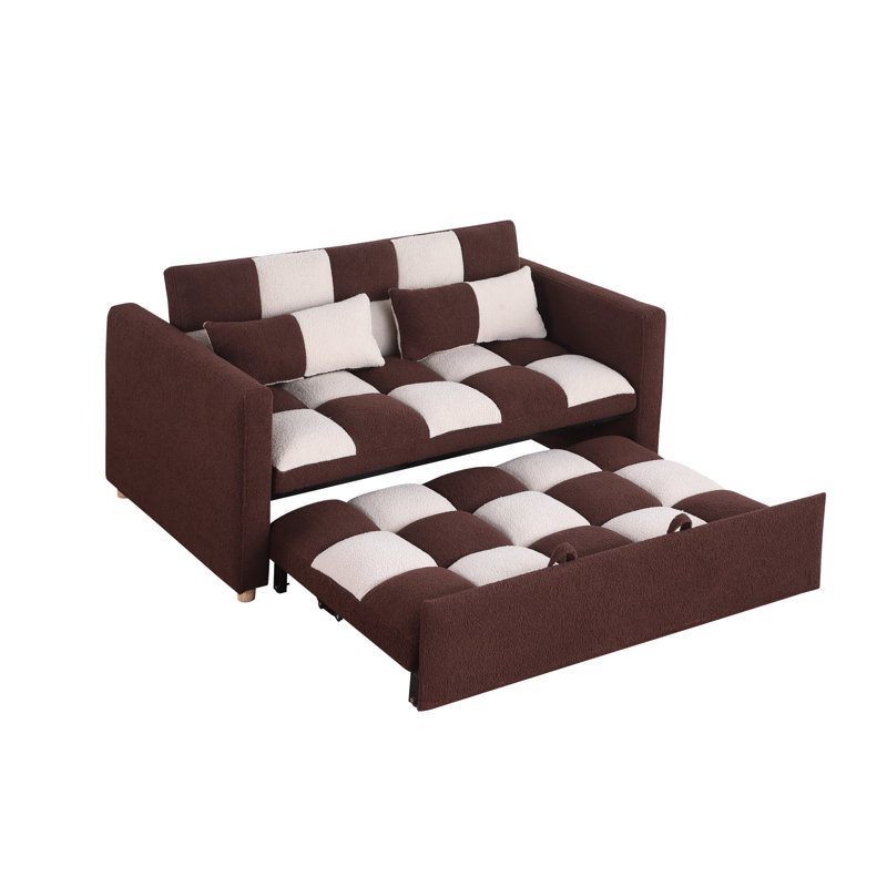 Gloryvee 52.76'' Upholstered Convertible Sofa