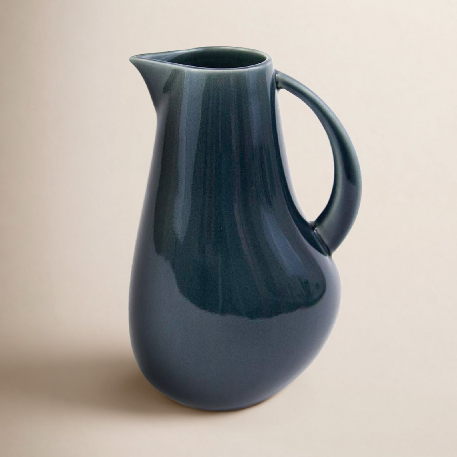 Borgen Stoneware Pitcher, Adriatic