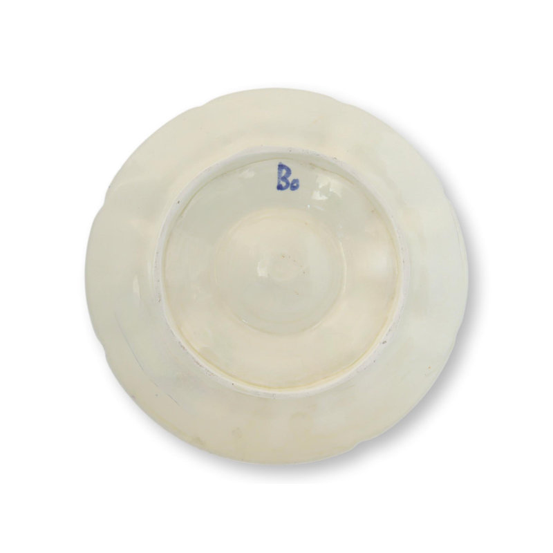 19th-C French Majolica Oyster Plates