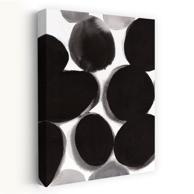 Contemporary Art Abstract Contemporary Geometric Wall Art by Janel Bragg - Wrapped Canvas Print, 45.72 cm H x 30.48 cm W