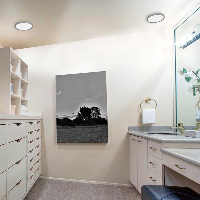 Moqadis LED Flush Mount, Black