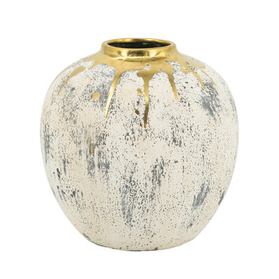 Flower Vase - Gold/Gray