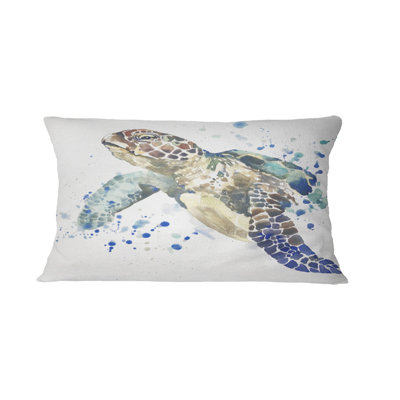 Coussin Blue Sea Turtle