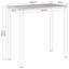 Acacia Metal Base Dining Table-899623383-899623377-899623379