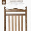 Chaise berçante en bois à haut dossier Traditional